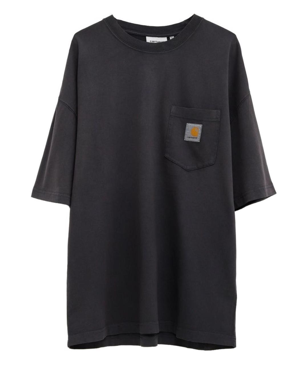 CARHARTT WIP Серая хлопковая футболка, фото 1
