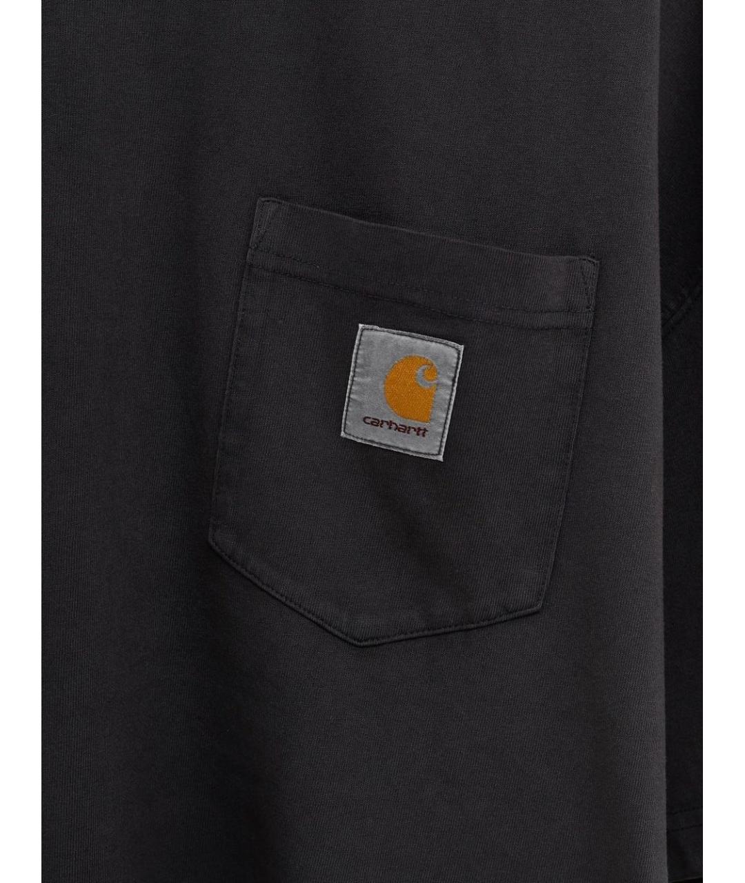 CARHARTT WIP Серая хлопковая футболка, фото 3