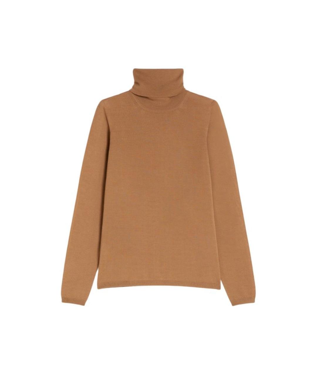 MAX MARA Коричневый шерстяной джемпер / свитер, фото 1
