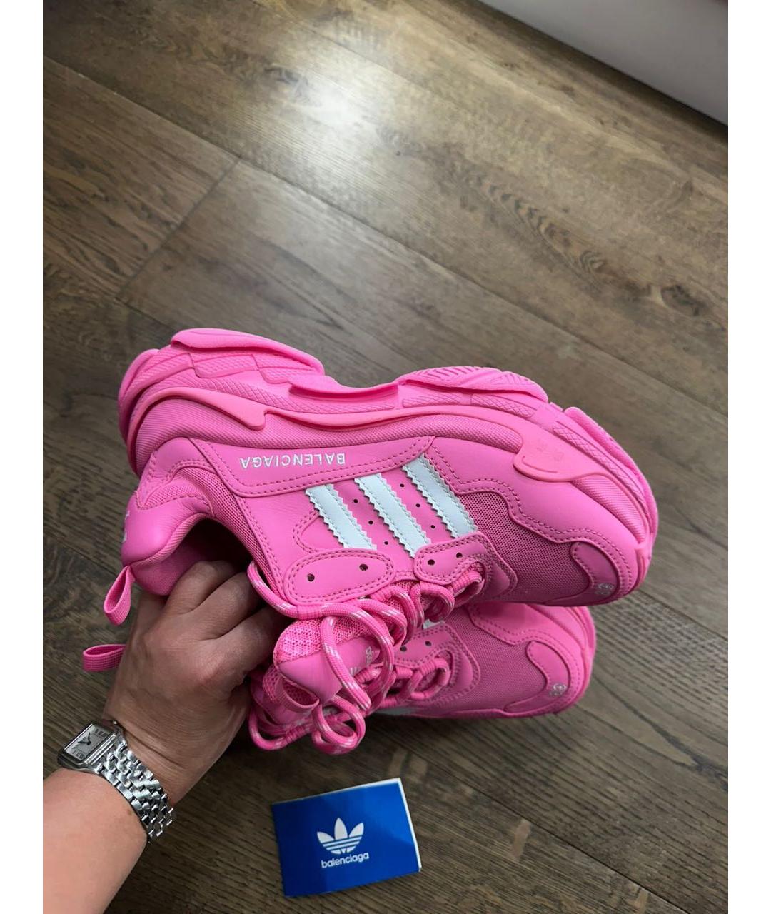 BALENCIAGA Розовые кроссовки, фото 4
