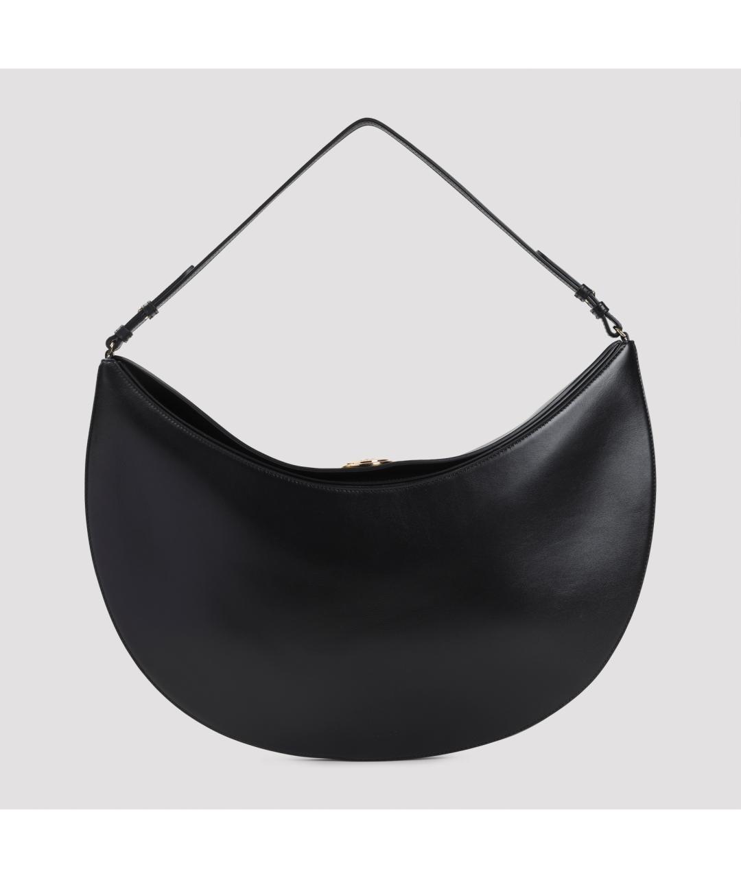 JACQUEMUS Черная кожаная сумка через плечо, фото 3