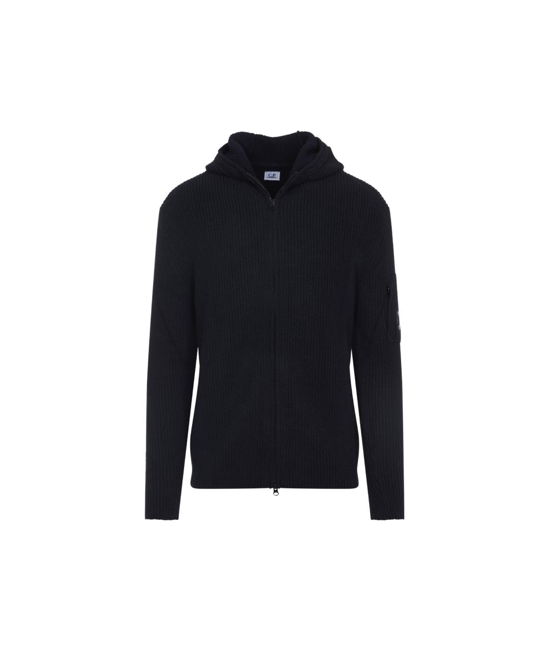 CP COMPANY Темно-синий шерстяной кардиган, фото 1