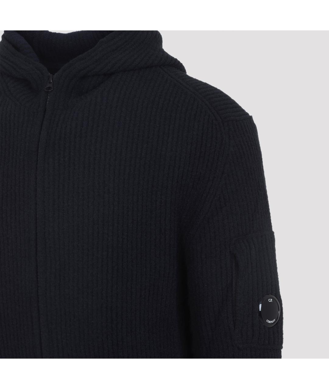 CP COMPANY Темно-синий шерстяной кардиган, фото 3