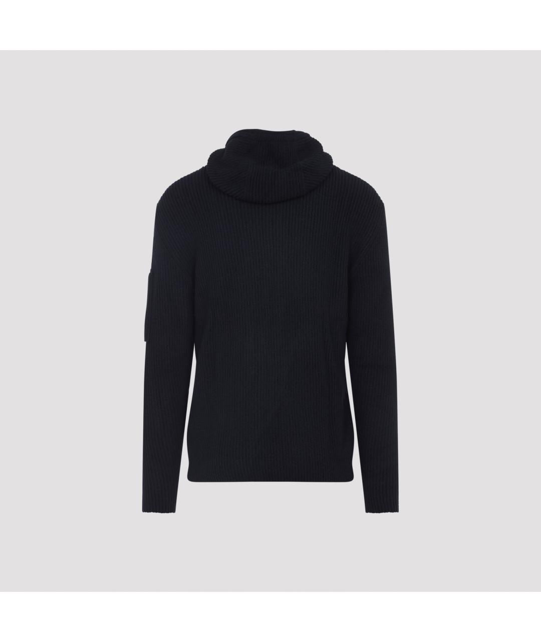 CP COMPANY Темно-синий шерстяной кардиган, фото 2