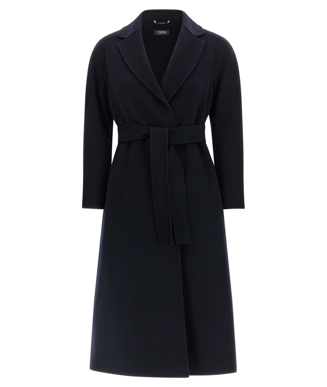 'S MAX MARA Синее шерстяное пальто, фото 1
