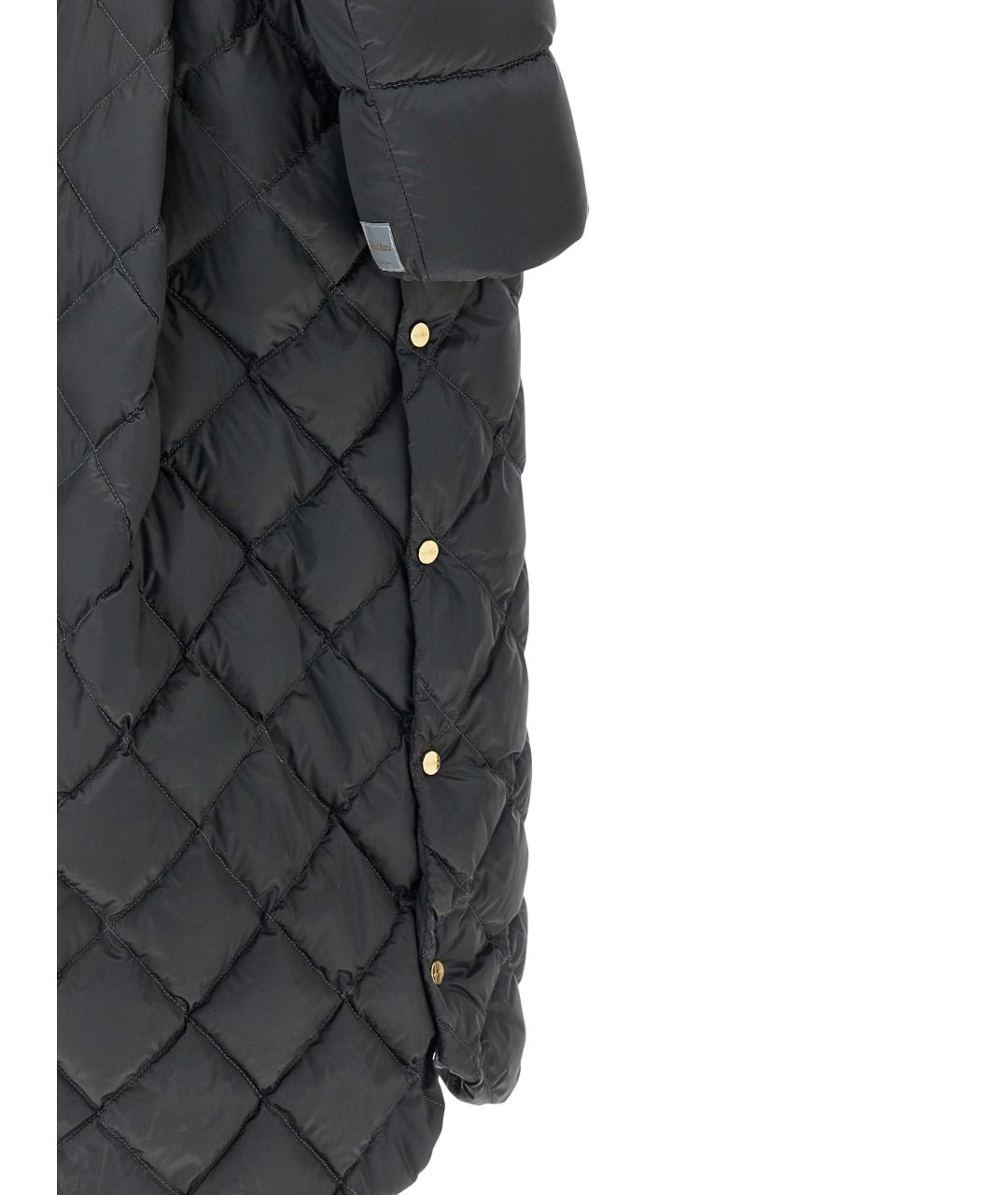 MAX MARA Серое полиамидовое пальто, фото 4