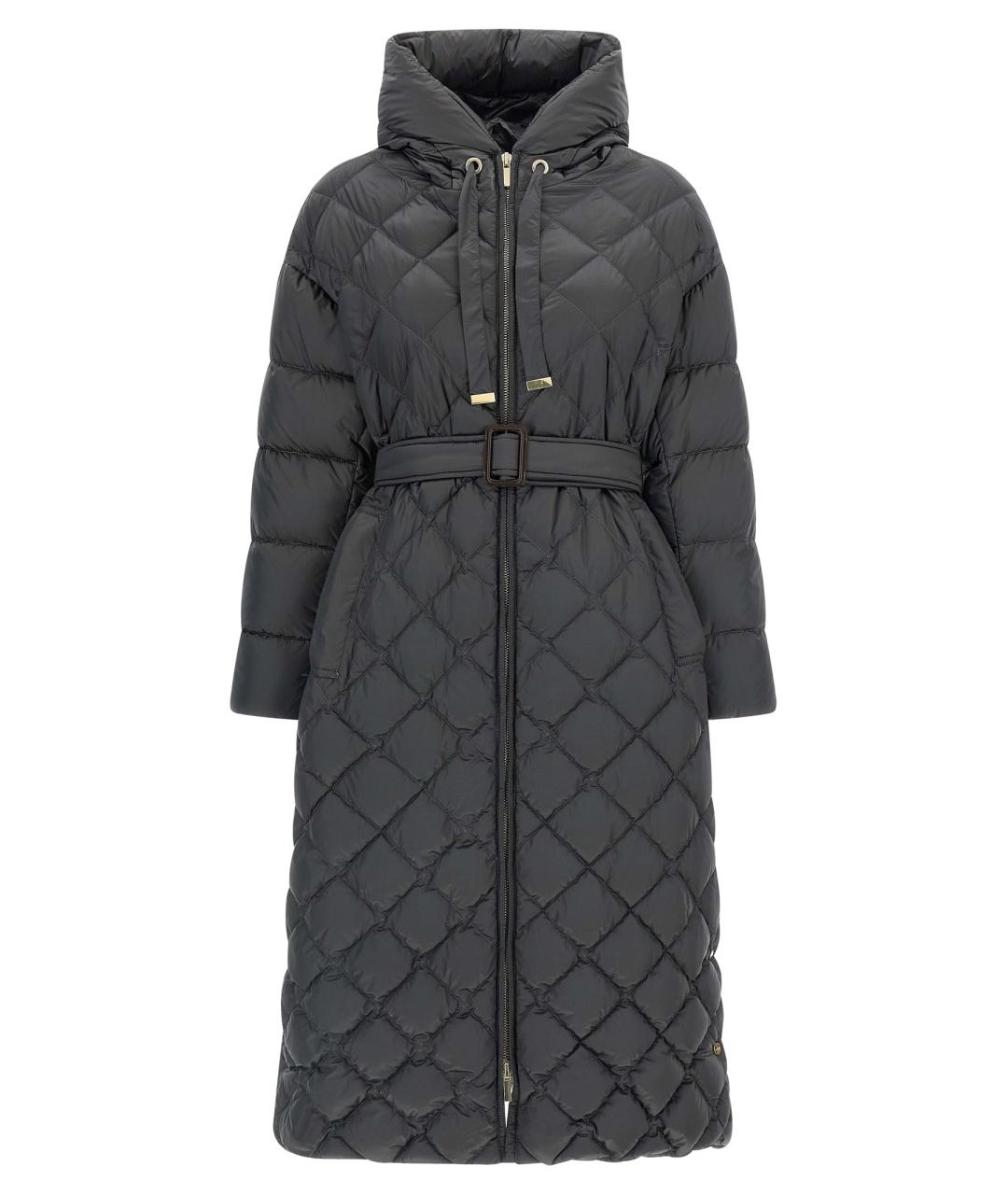MAX MARA Серое полиамидовое пальто, фото 1