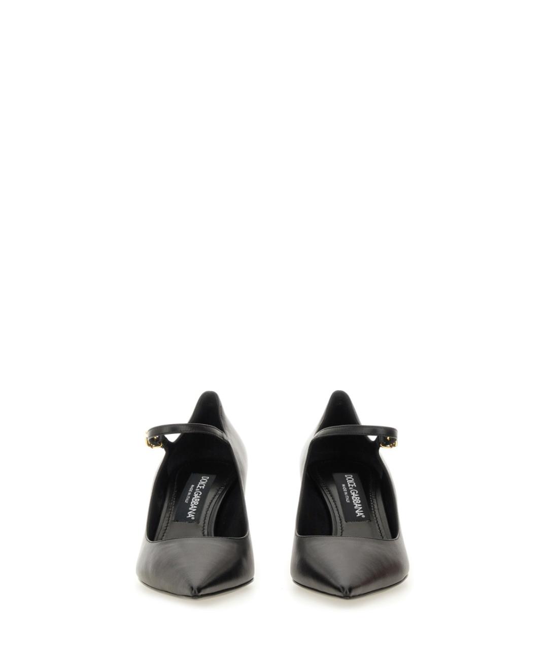 DOLCE&GABBANA Черные кожаные туфли, фото 5