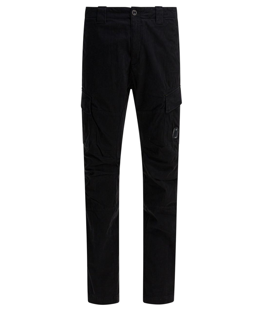 CP COMPANY Черные хлопковые повседневные брюки, фото 1