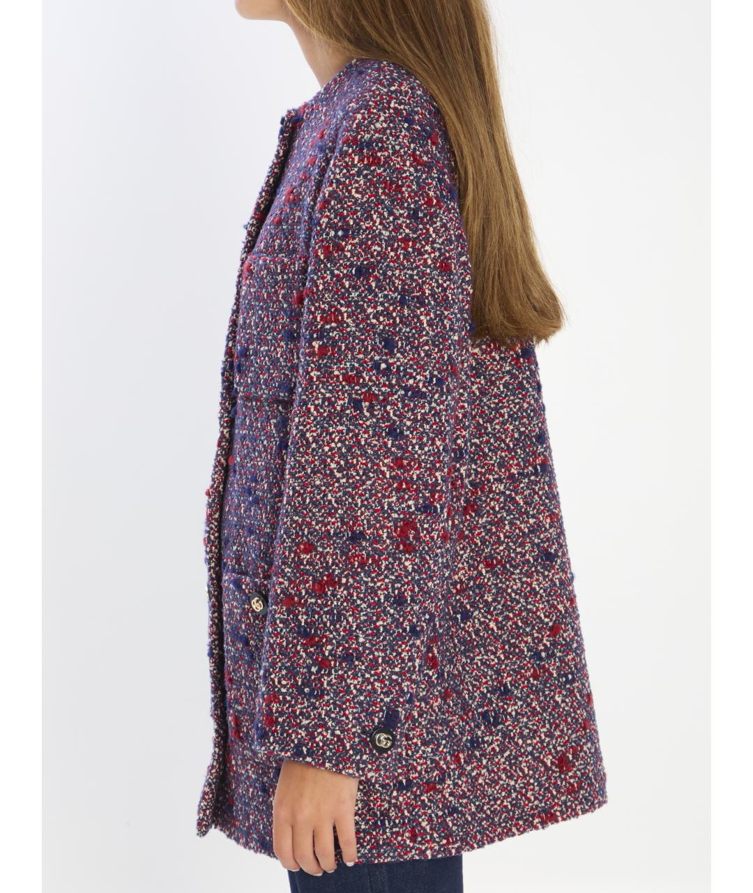 GUCCI Мульти шерстяная куртка, фото 3