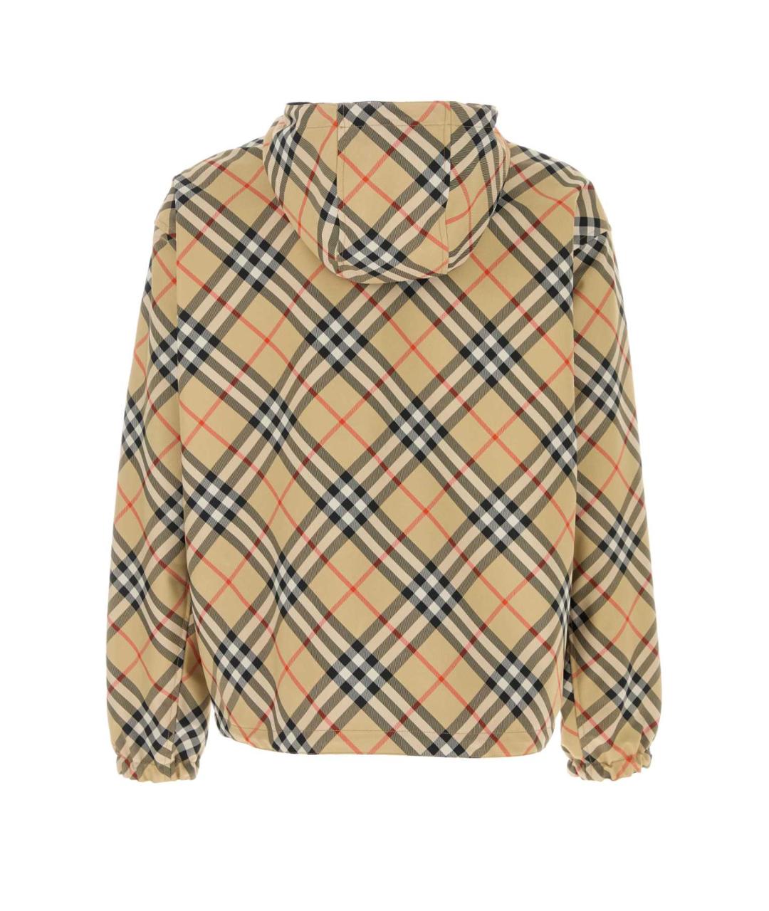 BURBERRY Бежевая полиэстеровая куртка, фото 2
