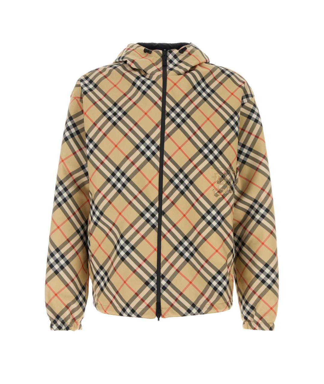 BURBERRY Бежевая полиэстеровая куртка, фото 1