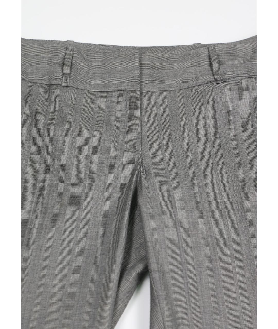 HUGO BOSS Серые шерстяные прямые брюки, фото 4