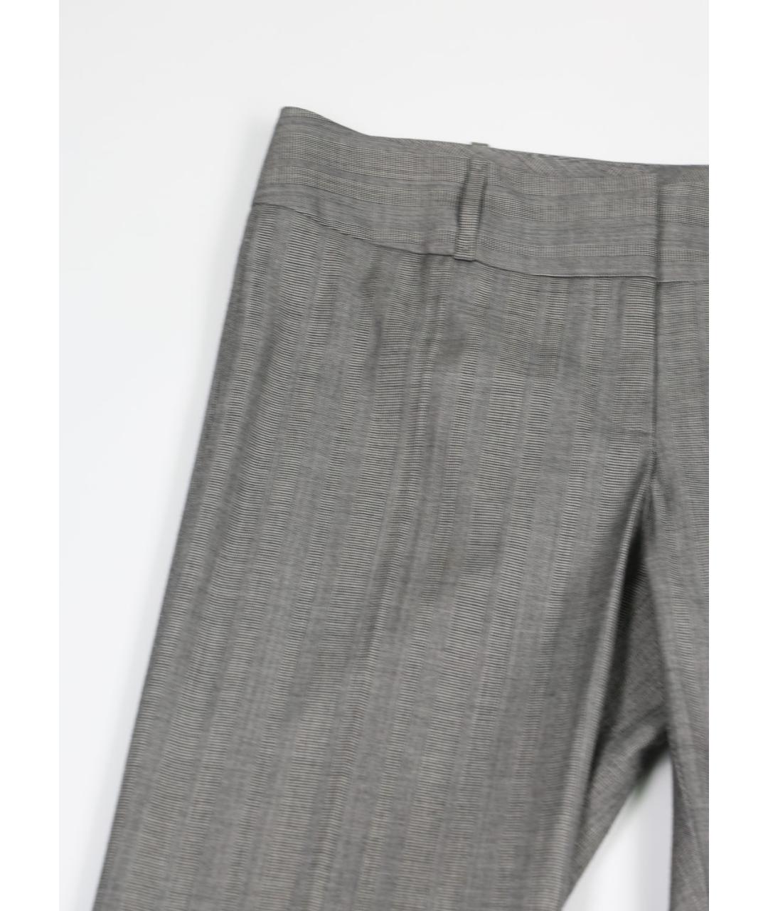 HUGO BOSS Серые шерстяные прямые брюки, фото 5