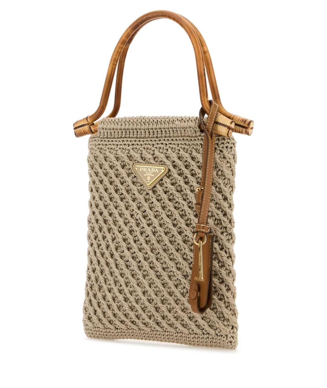 PRADA Бежевая сумка с короткими ручками, фото 2