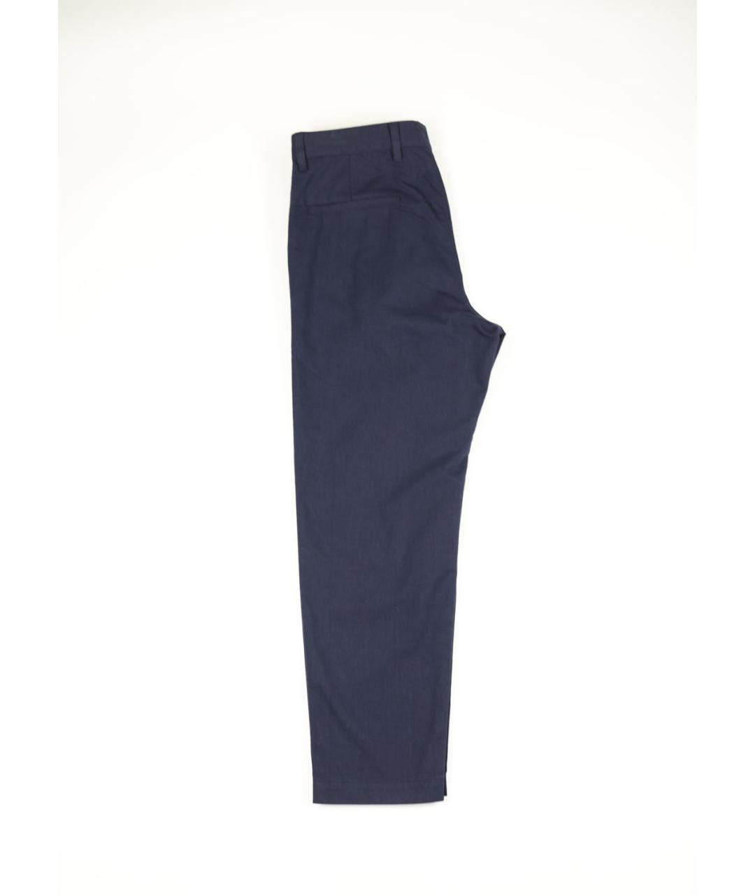 HUGO BOSS Синие хлопковые классические брюки, фото 2