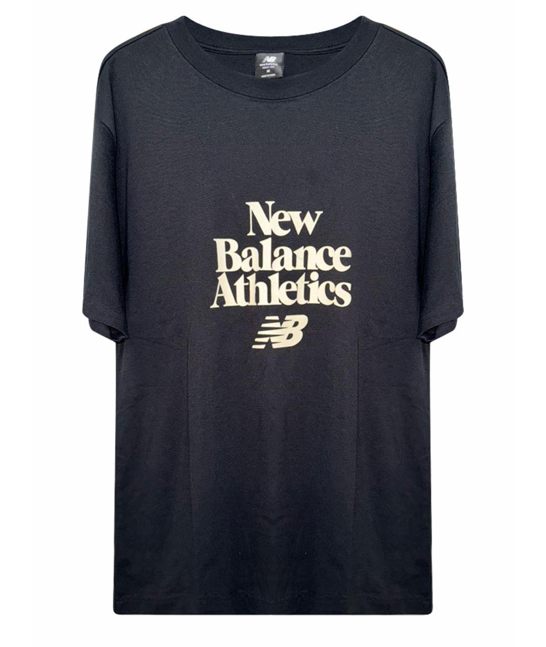 NEW BALANCE Черная хлопковая футболка, фото 1