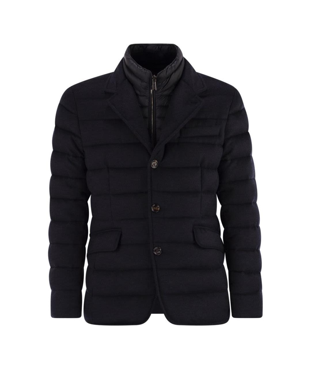 MOORER Синяя шерстяная куртка, фото 1