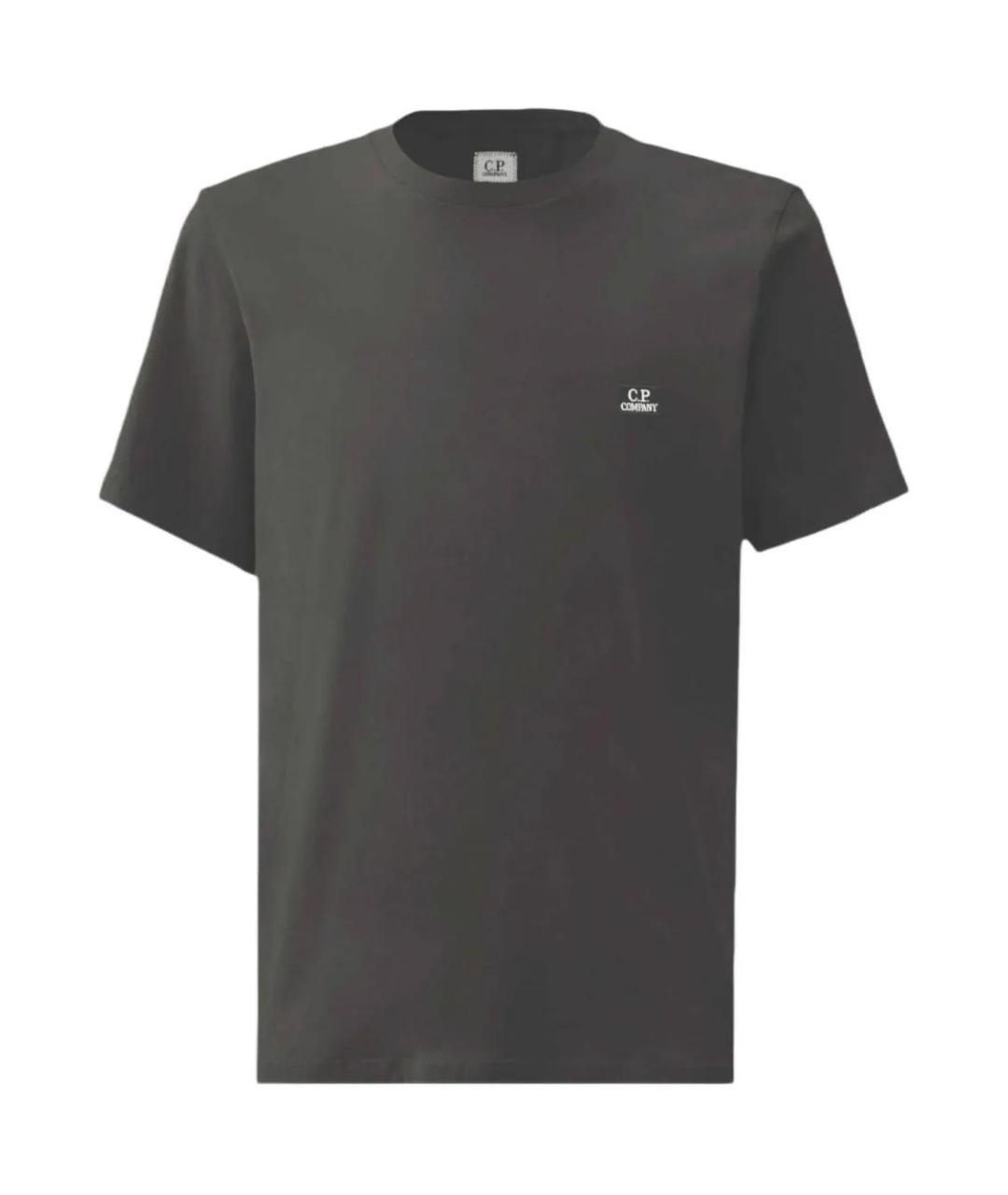 CP COMPANY Серая вискозная футболка, фото 1