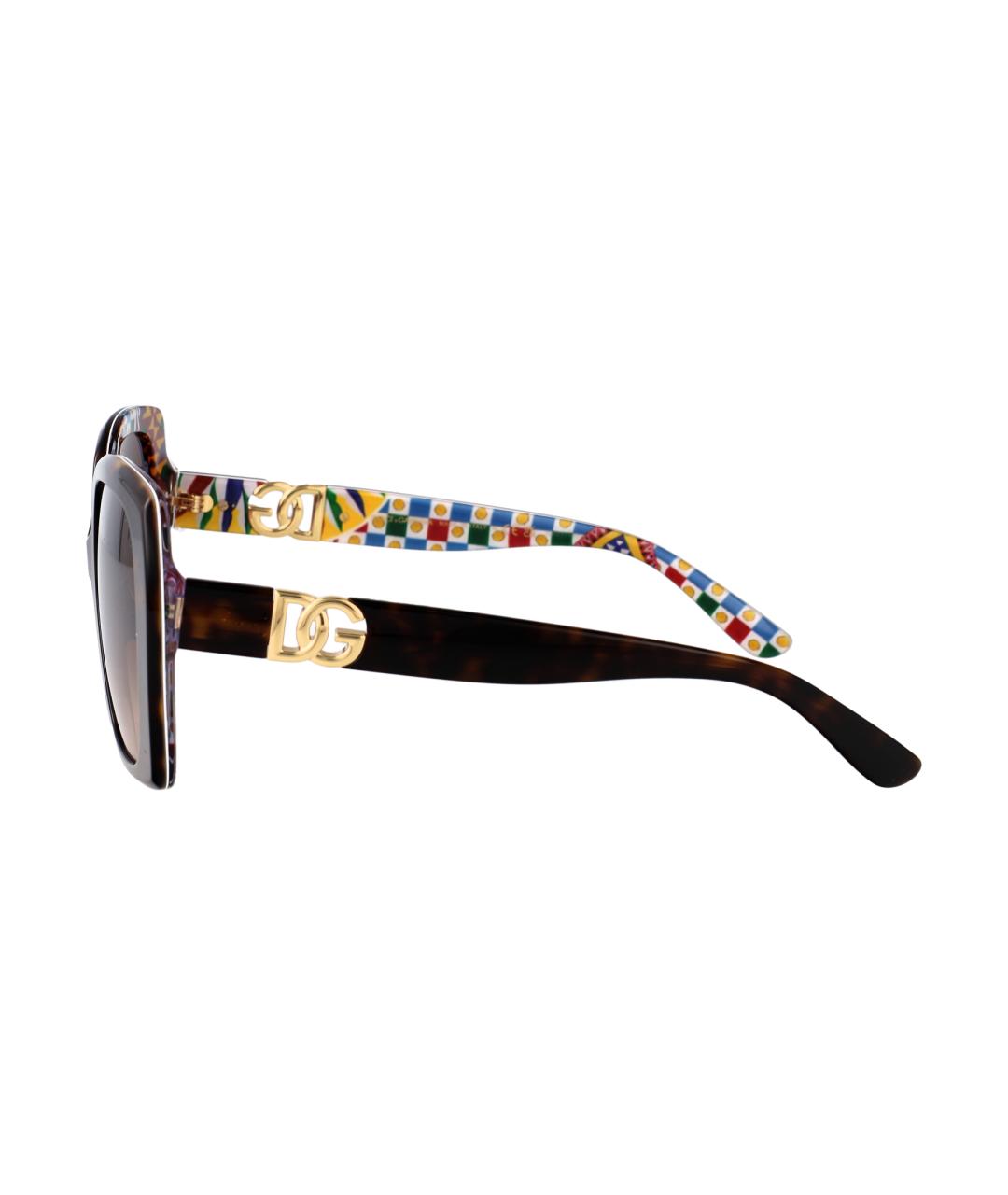 DOLCE&GABBANA Коричневые солнцезащитные очки, фото 3