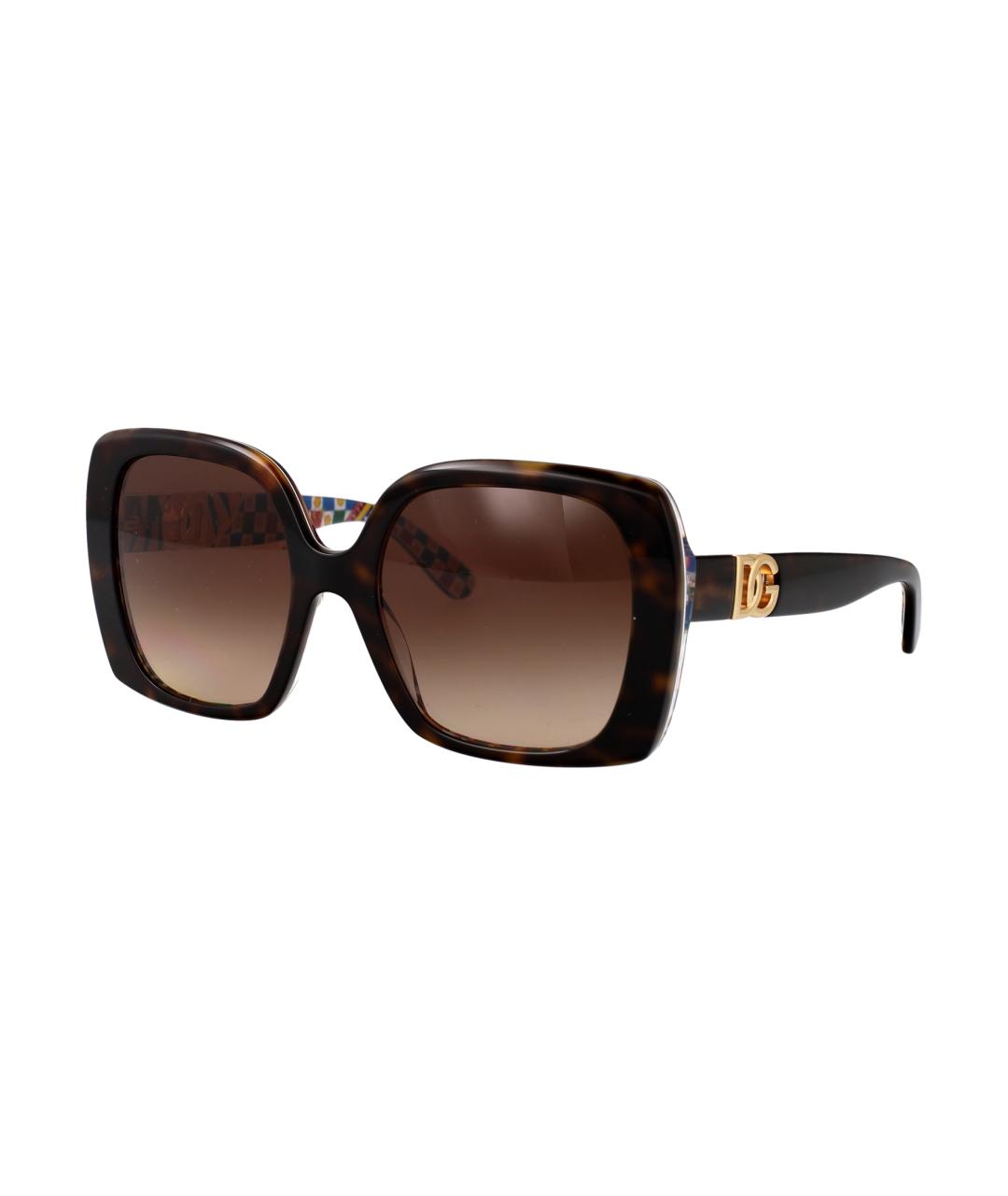 DOLCE&GABBANA Коричневые солнцезащитные очки, фото 2