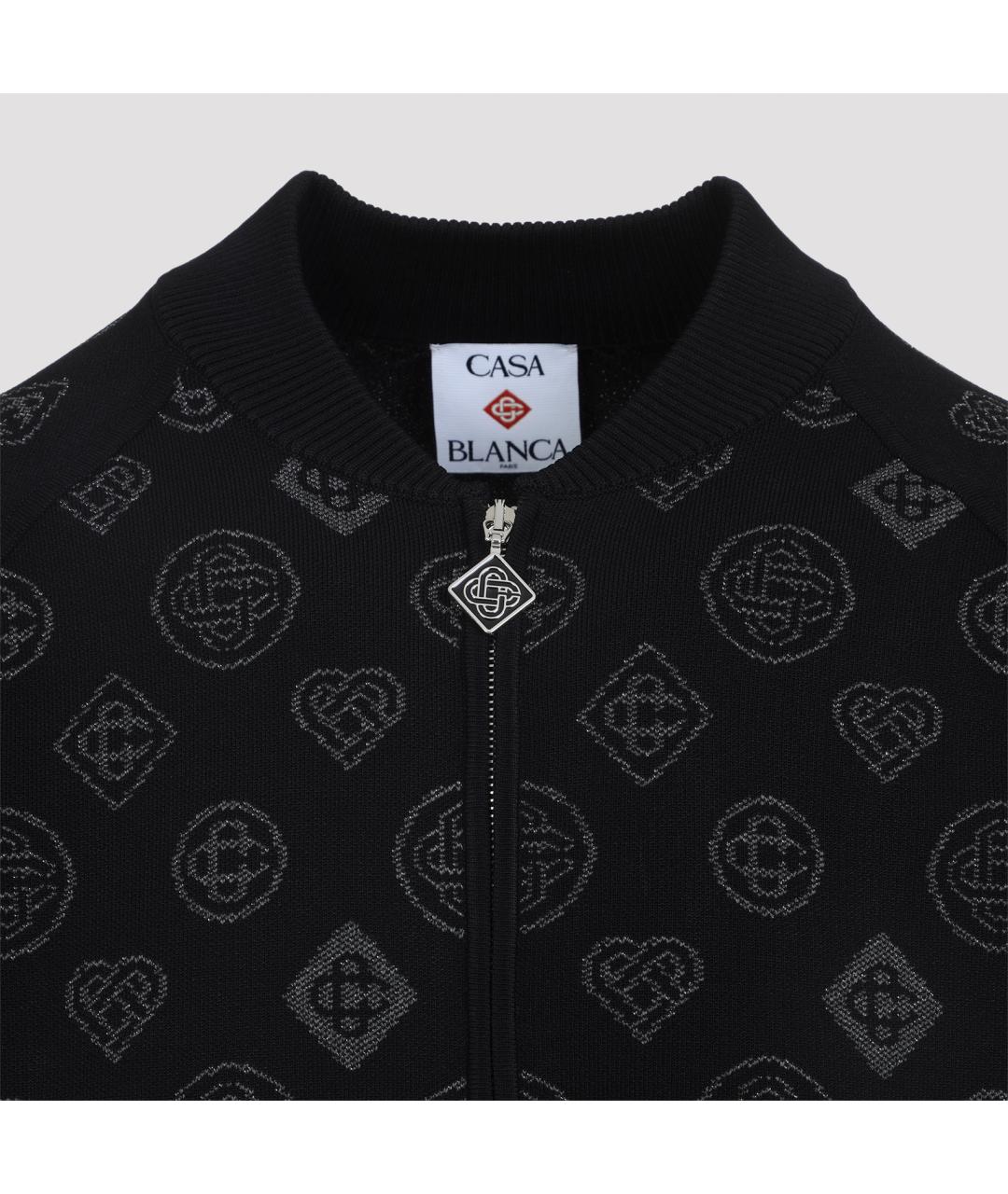 CASABLANCA Черная полиэстеровая куртка, фото 4