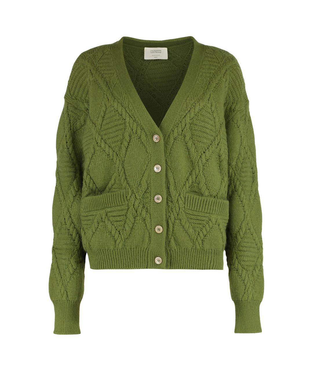 WEEKEND MAX MARA Зеленый кардиган, фото 1
