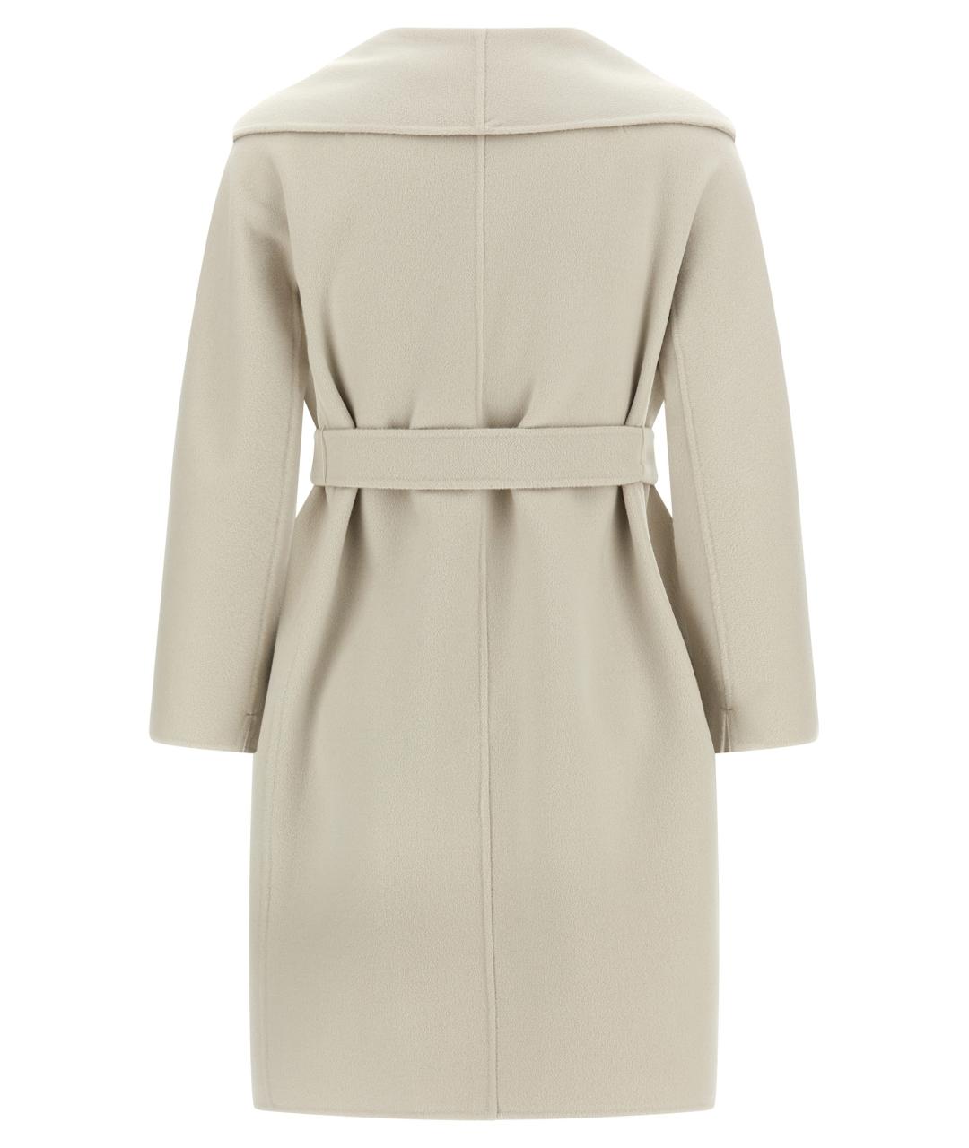 'S MAX MARA Белое шерстяное пальто, фото 2