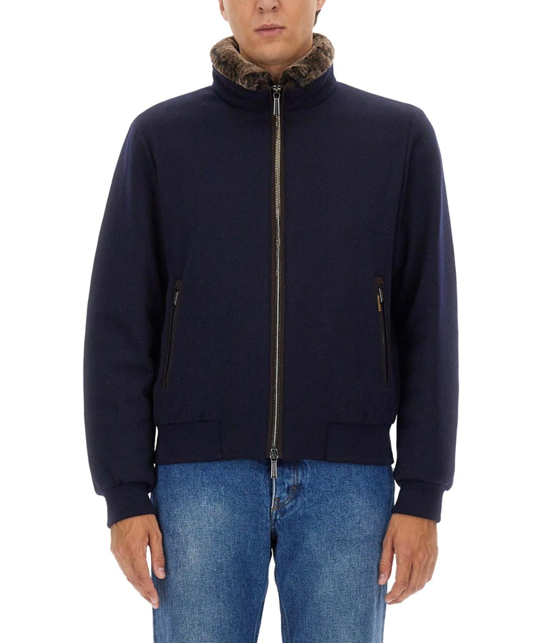 MOORER Синяя шерстяная куртка, фото 2