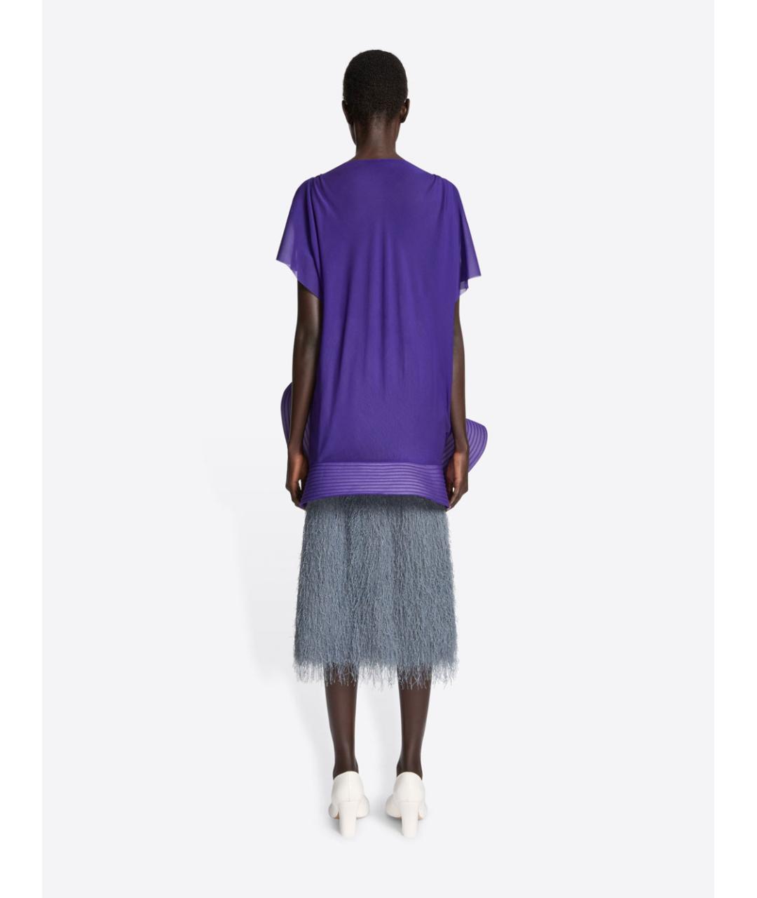 DRIES VAN NOTEN Серая полиэстеровая юбка миди, фото 4