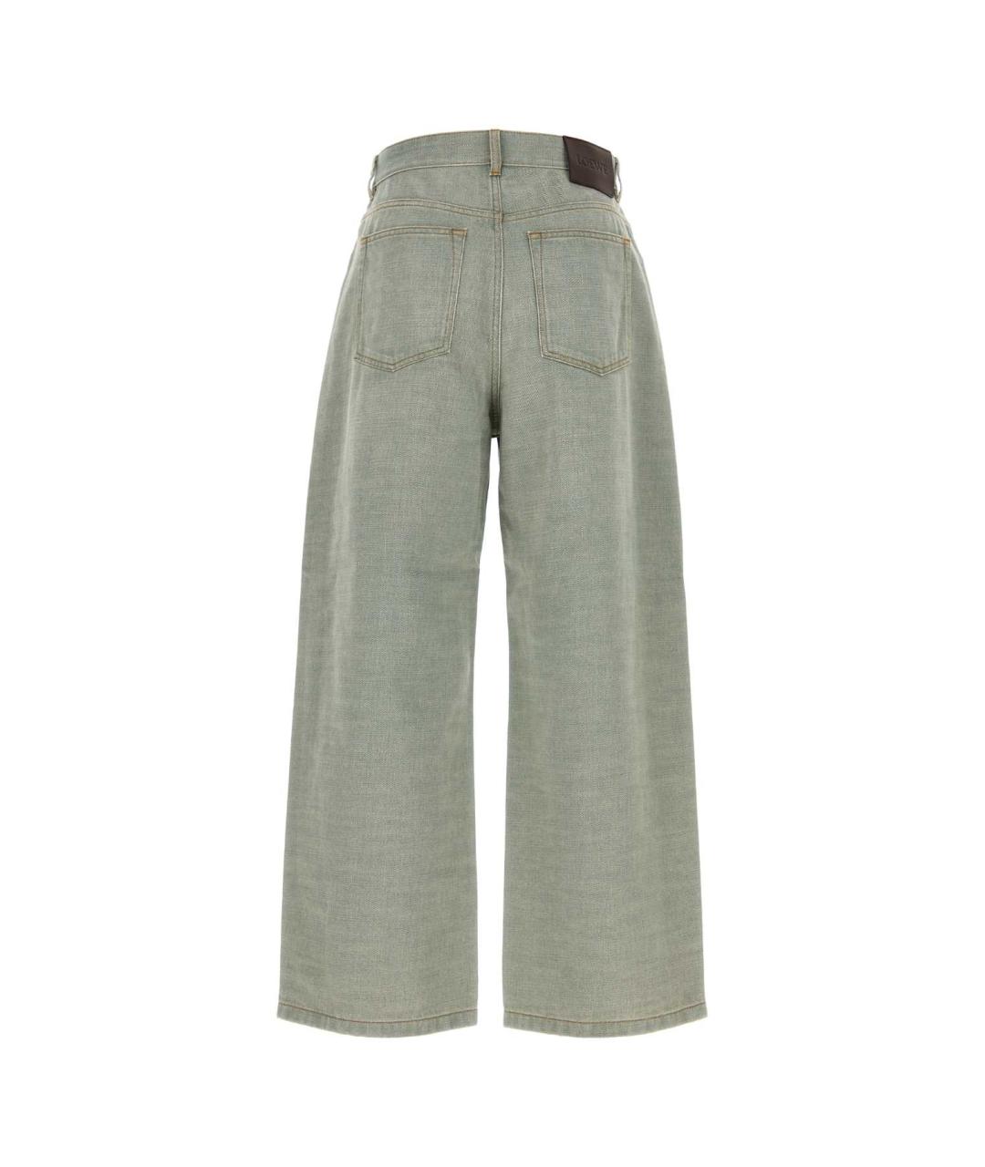 LOEWE Голубые хлопковые прямые джинсы, фото 2