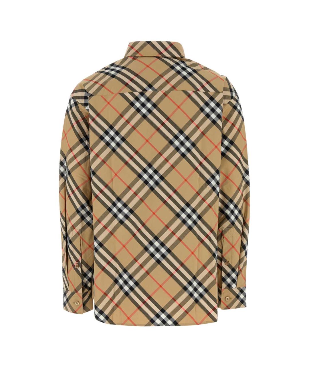 BURBERRY Бежевая хлопковая рубашка, фото 2