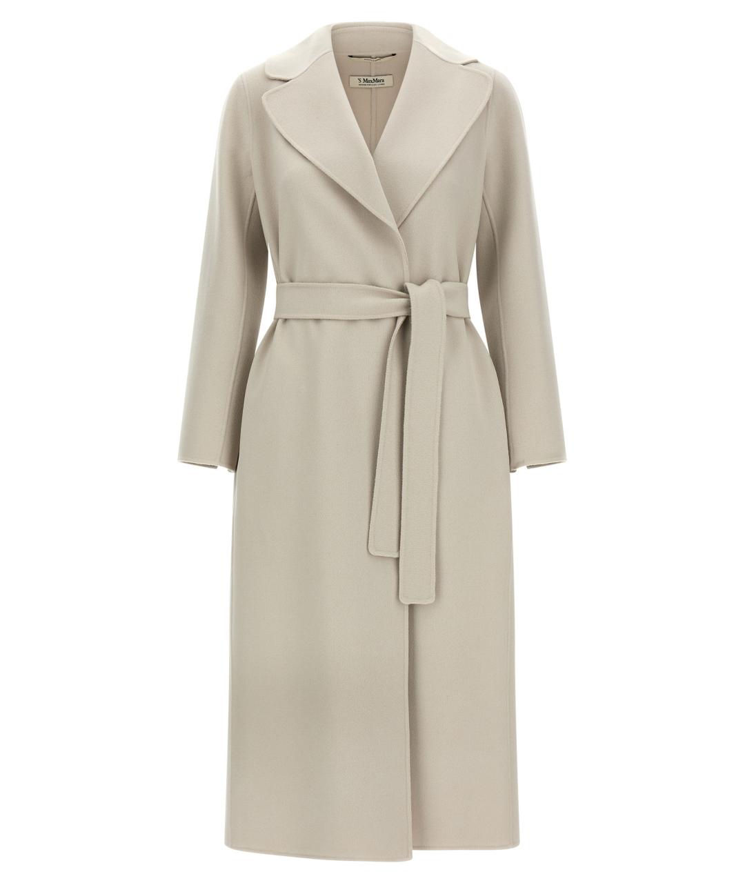 'S MAX MARA Серое шерстяное пальто, фото 1
