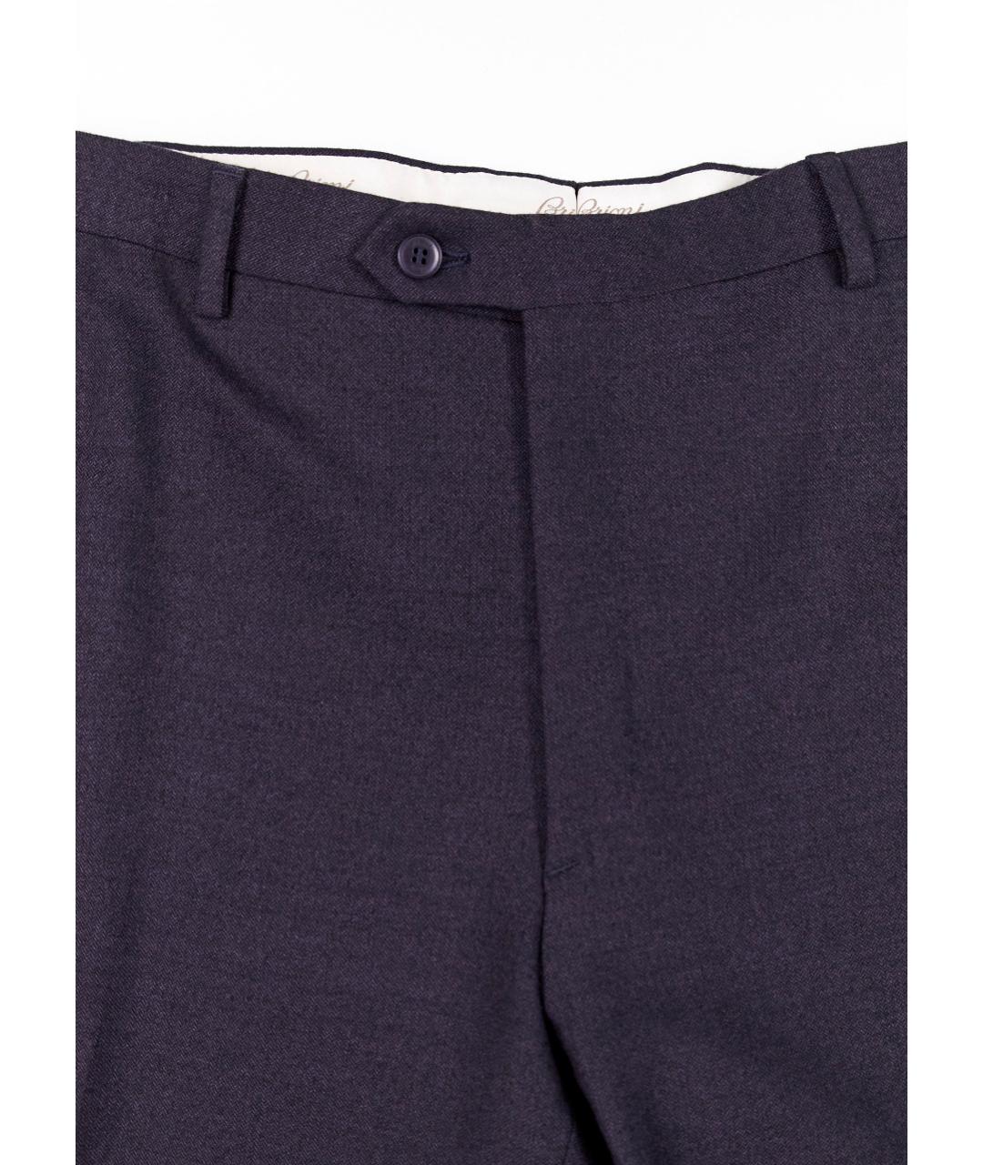 BRIONI Фиолетовые классические брюки, фото 4