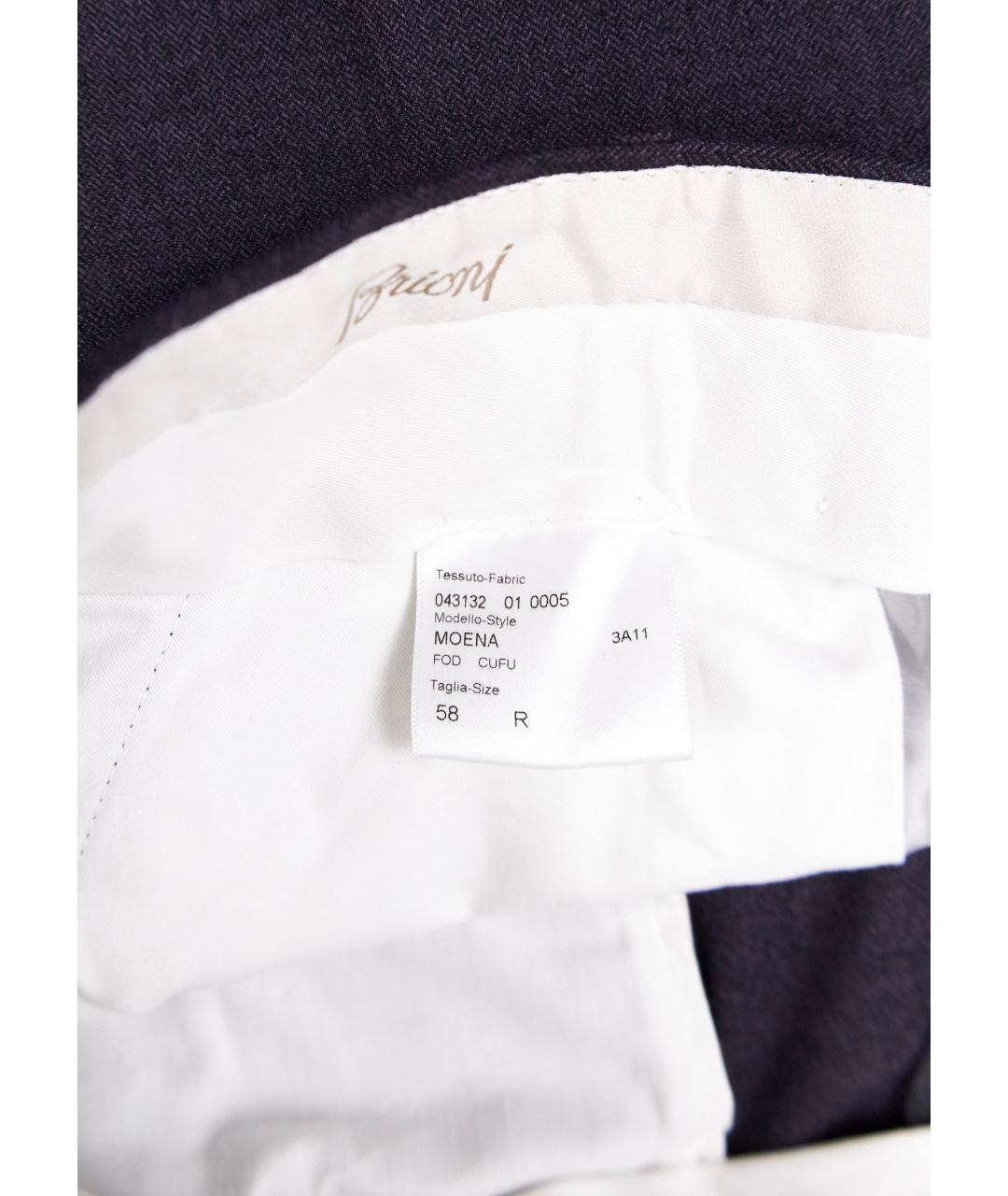 BRIONI Фиолетовые классические брюки, фото 3