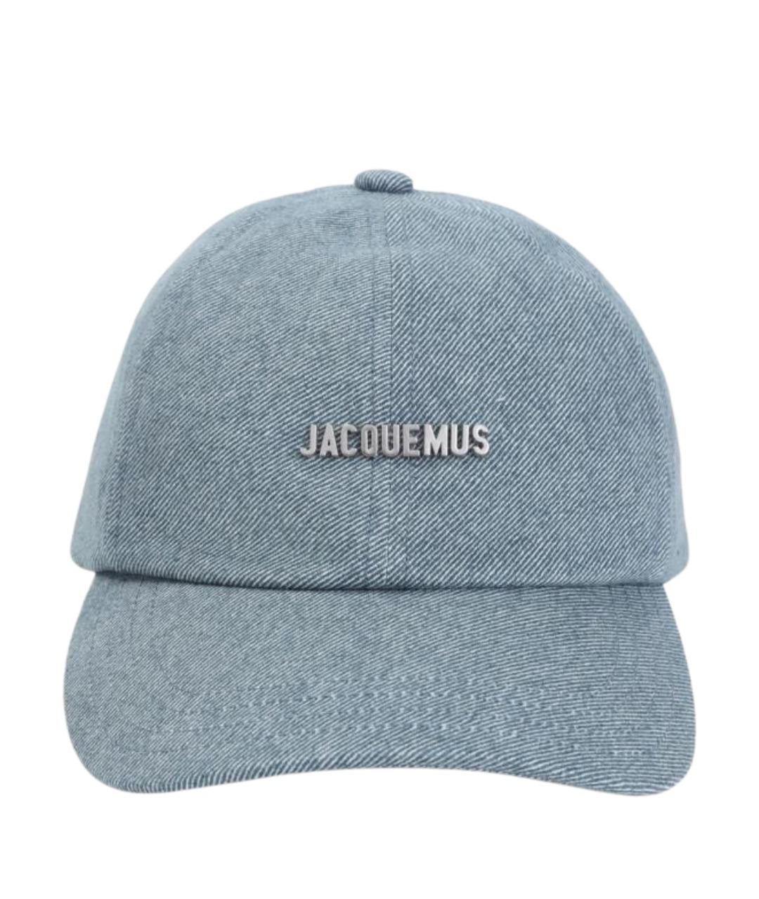 JACQUEMUS Голубая хлопковая кепка, фото 1