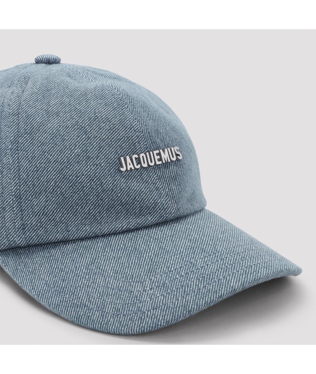 JACQUEMUS Голубая хлопковая кепка, фото 3