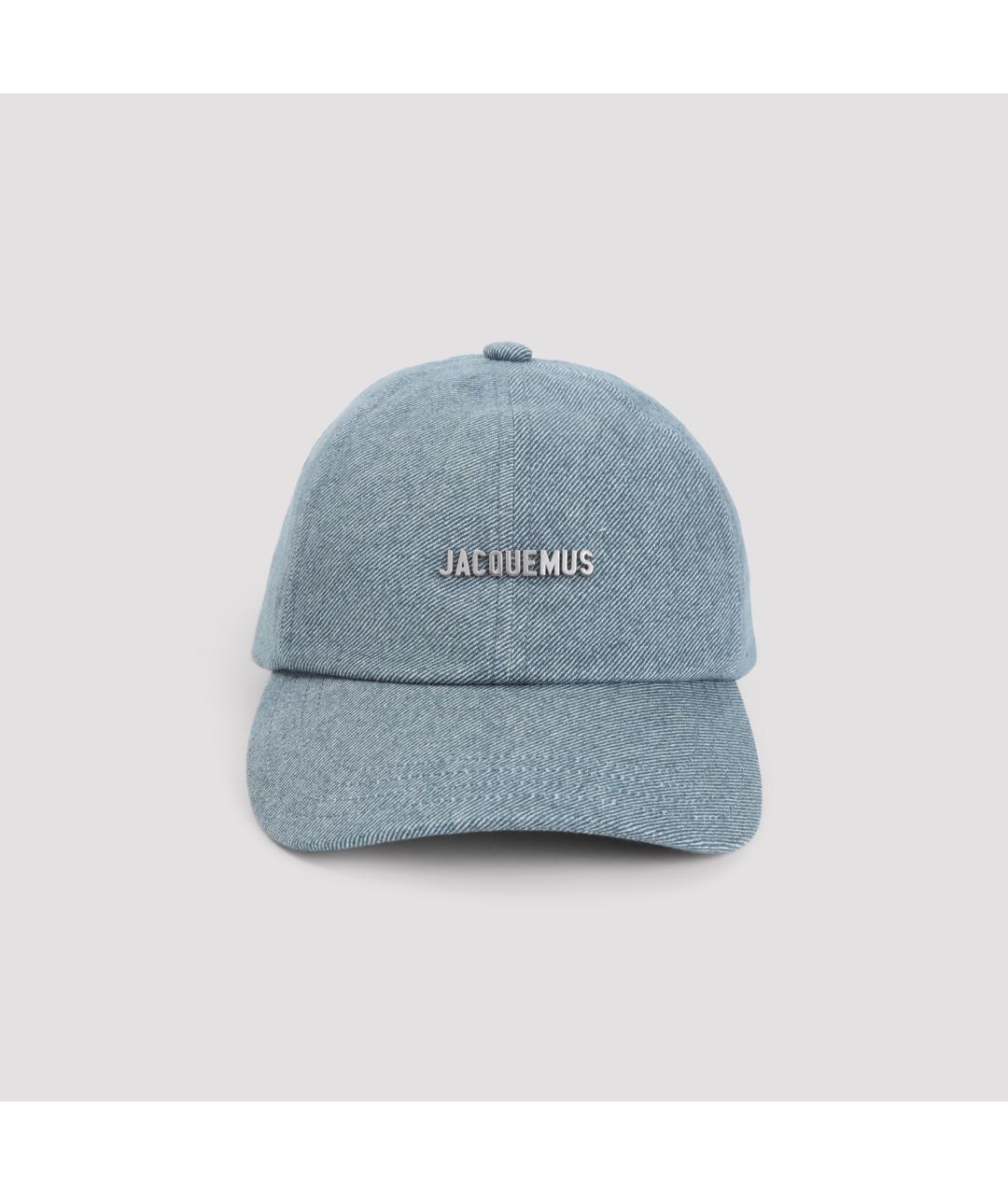 JACQUEMUS Голубая хлопковая кепка, фото 4