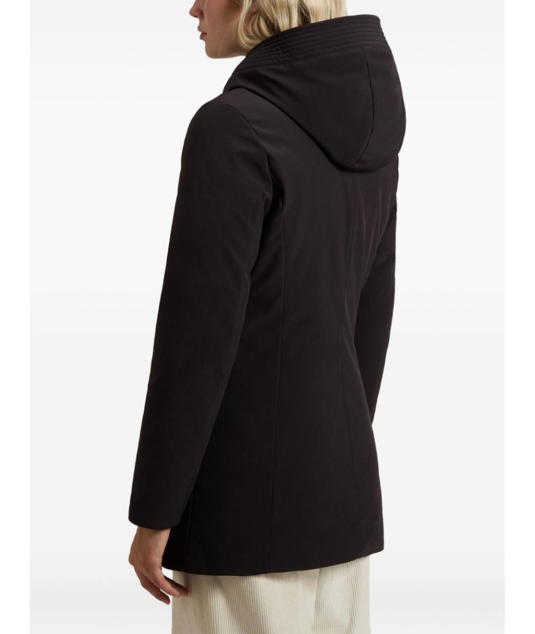 WOOLRICH Черная полиэстеровая парка, фото 4