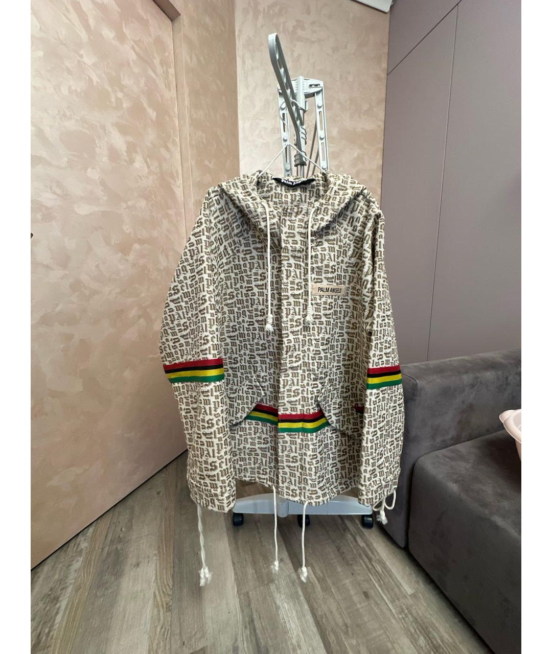 PALM ANGELS Бежевая хлопковая парка, фото 1