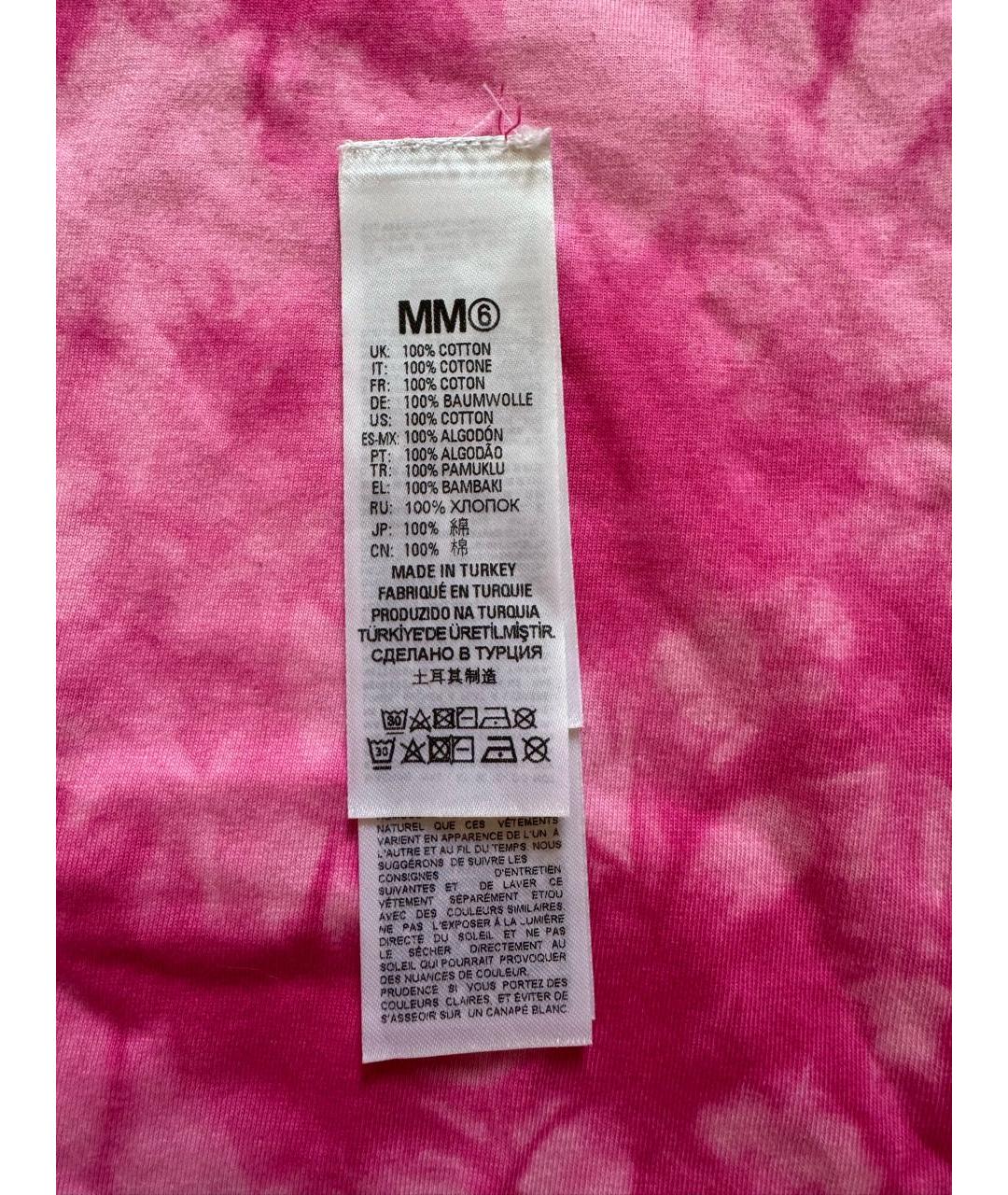 MM6 MAISON MARGIELA Розовый хлопковый детская футболка / топ, фото 5