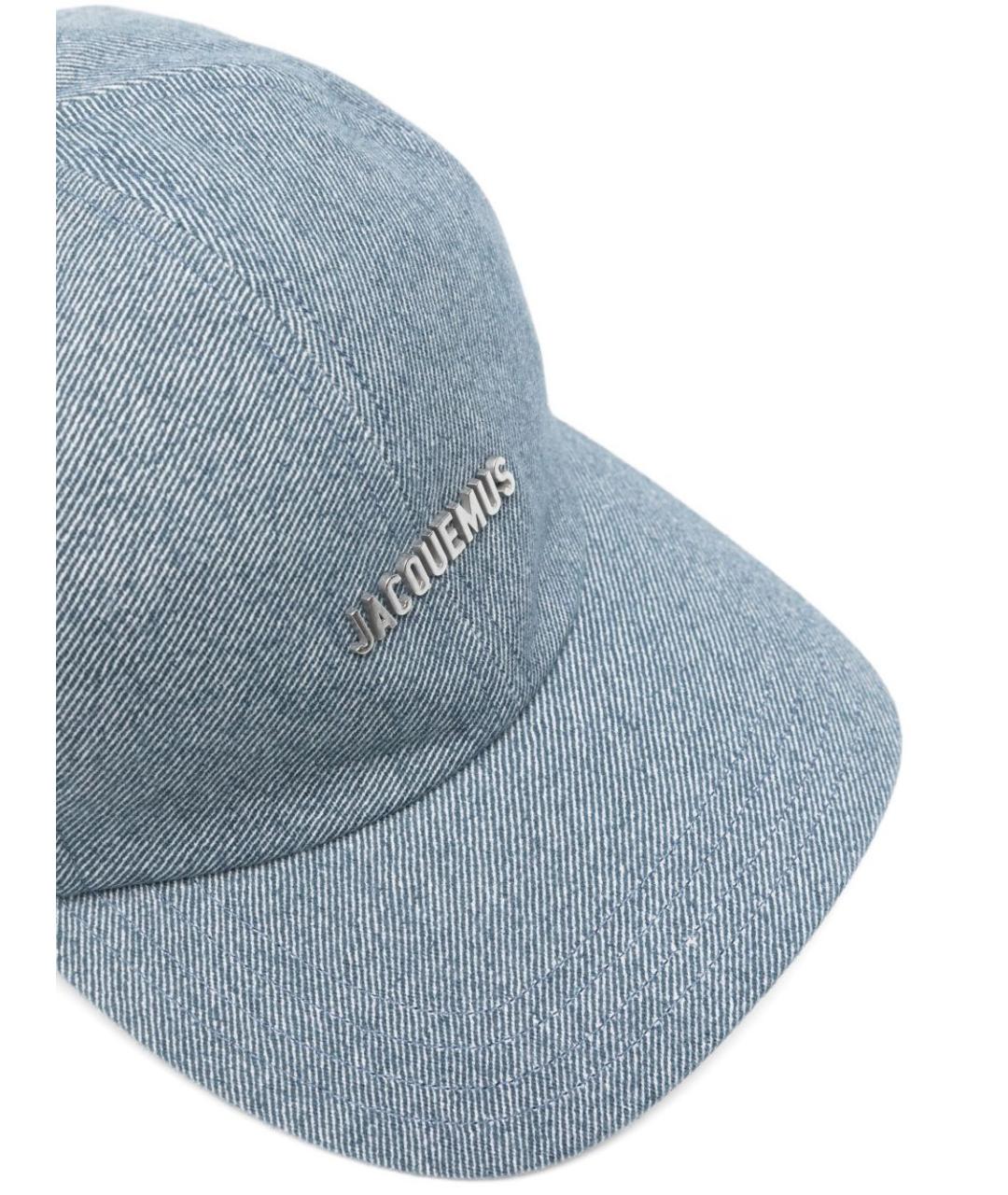 JACQUEMUS Голубая хлопковая кепка, фото 3