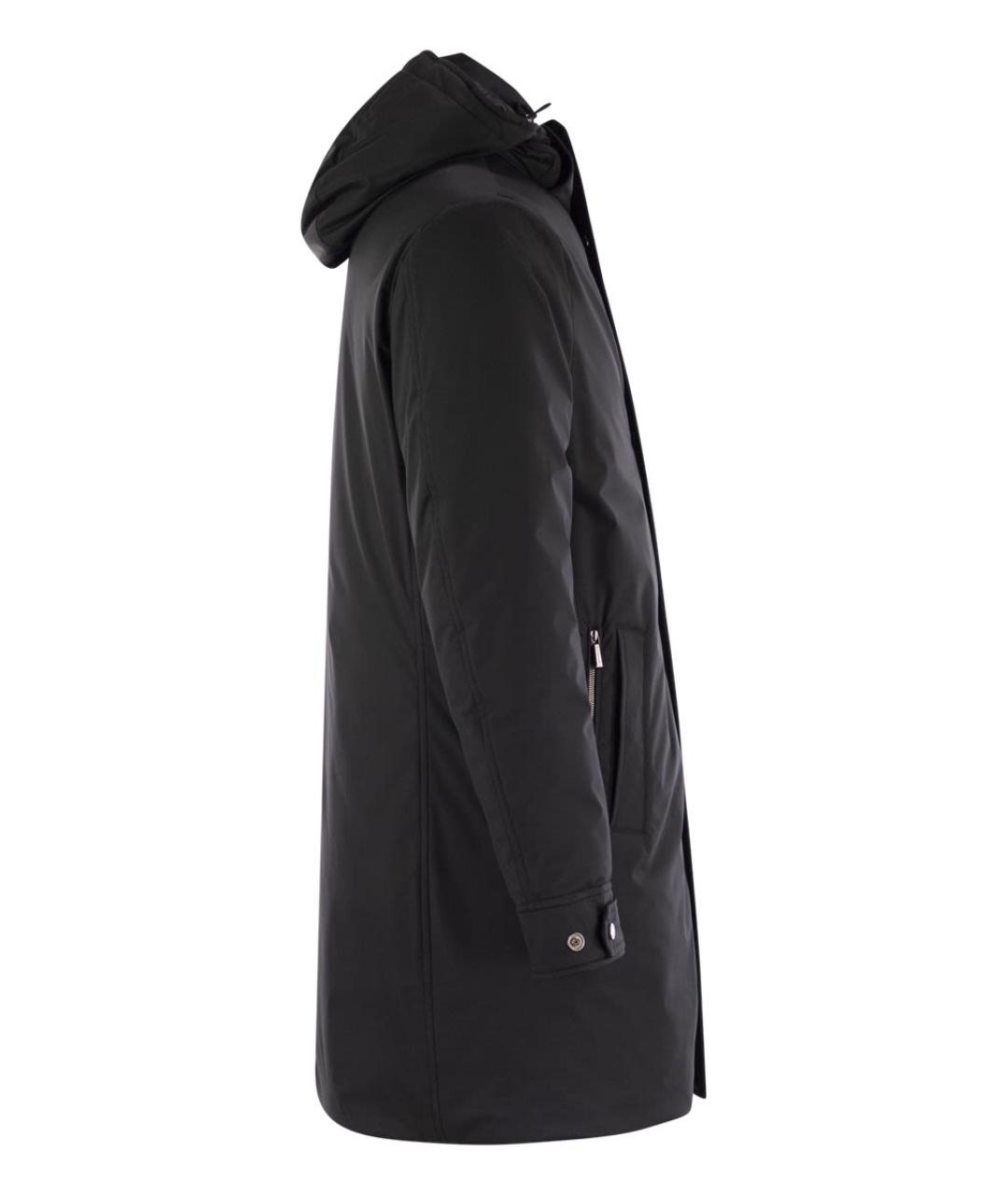 MOORER Черная полиэстеровая парка, фото 3