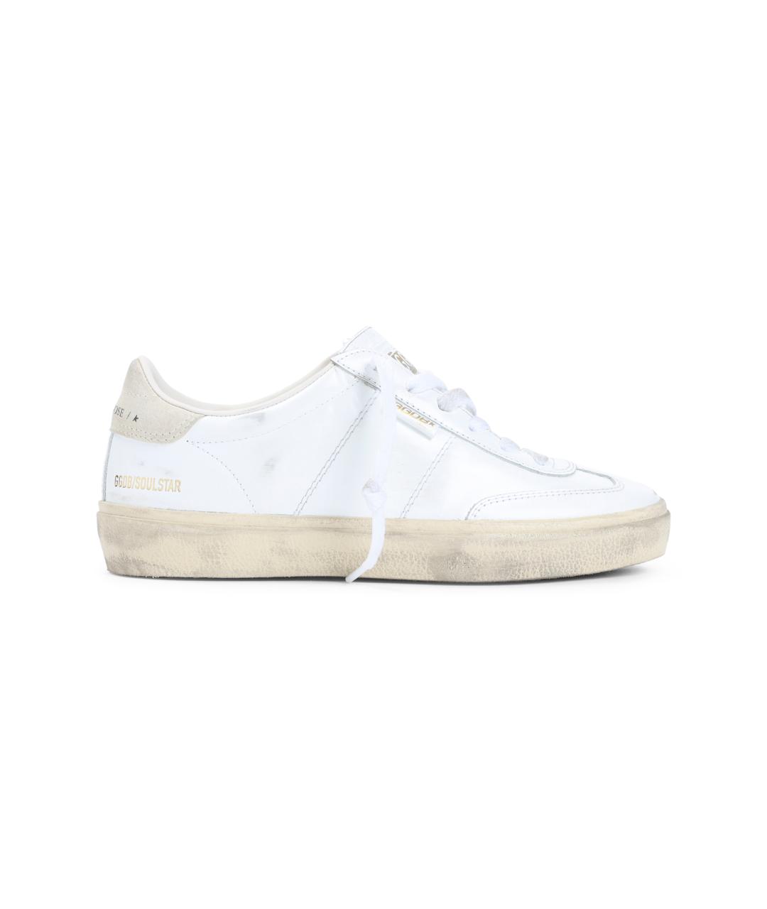GOLDEN GOOSE DELUXE BRAND Белые кожаные кеды, фото 1