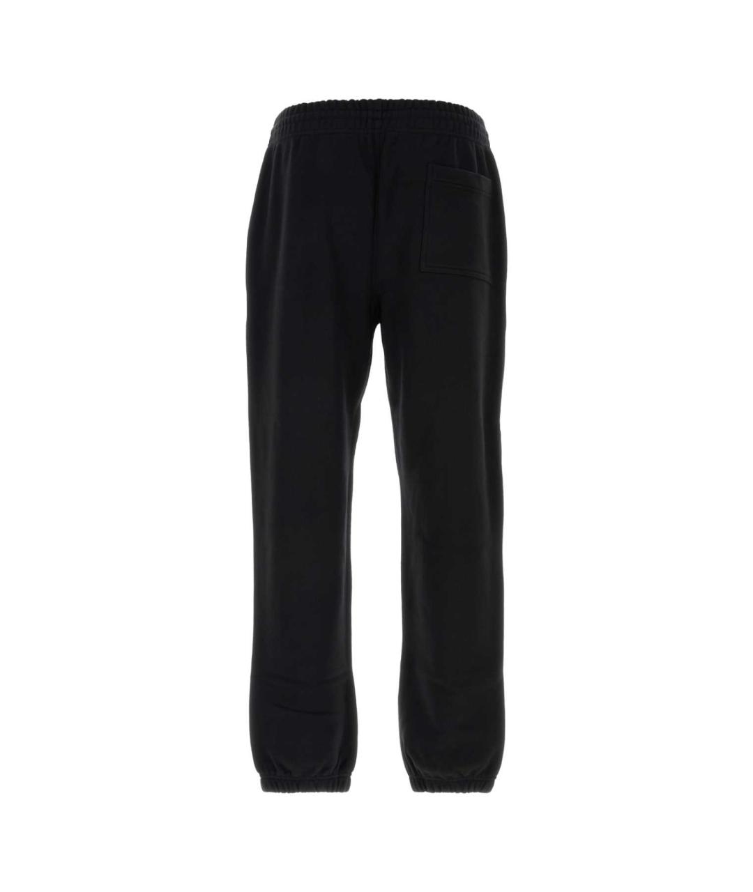 BURBERRY Черные хлопковые повседневные брюки, фото 2