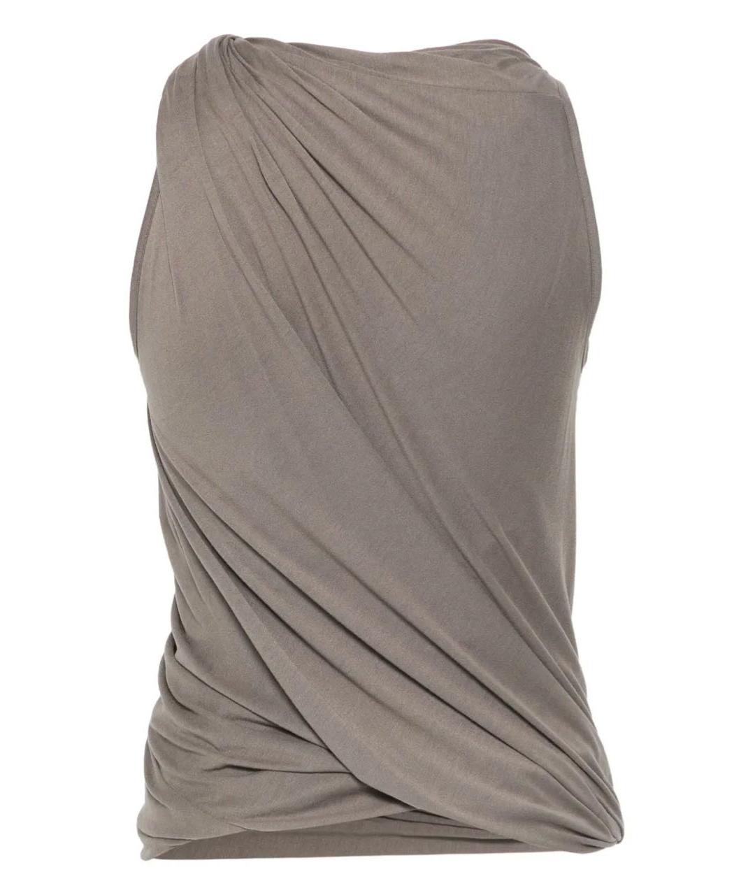 RICK OWENS Серая майка, фото 2