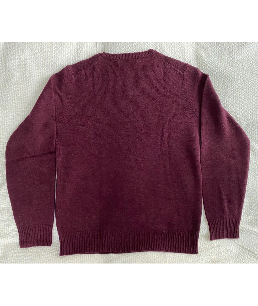 CH CAROLINA HERRERA Бордовый шерстяной джемпер / свитер, фото 4