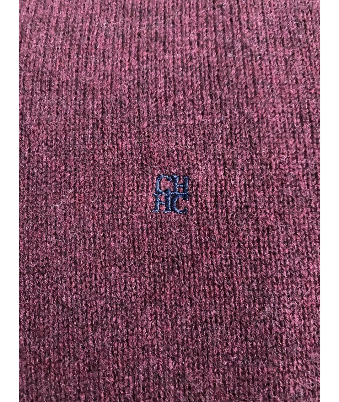 CH CAROLINA HERRERA Бордовый шерстяной джемпер / свитер, фото 3