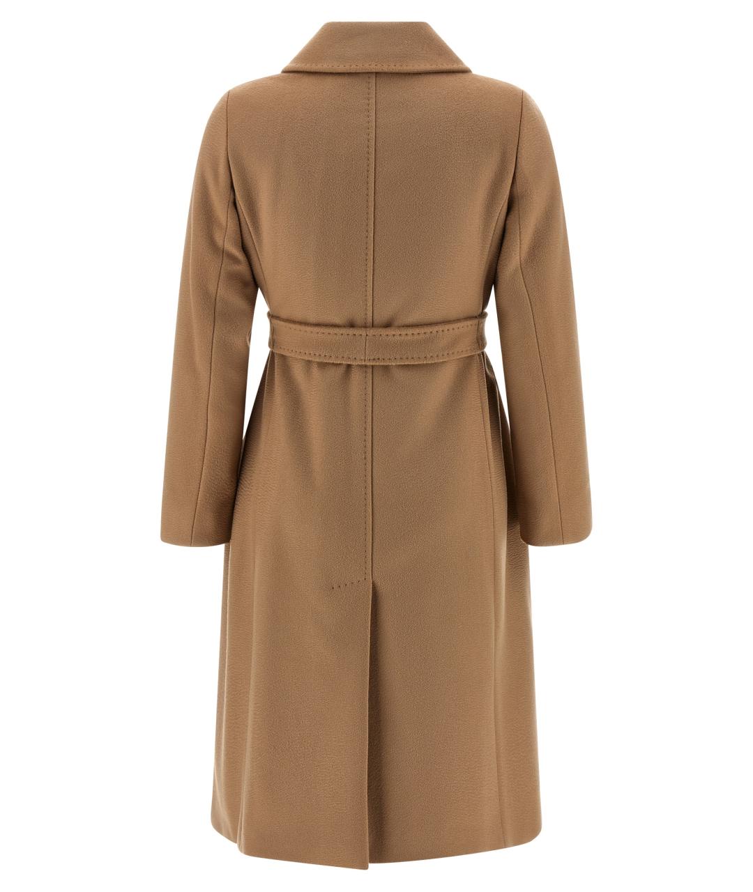 MAX MARA STUDIO Бежевое шерстяное пальто, фото 2