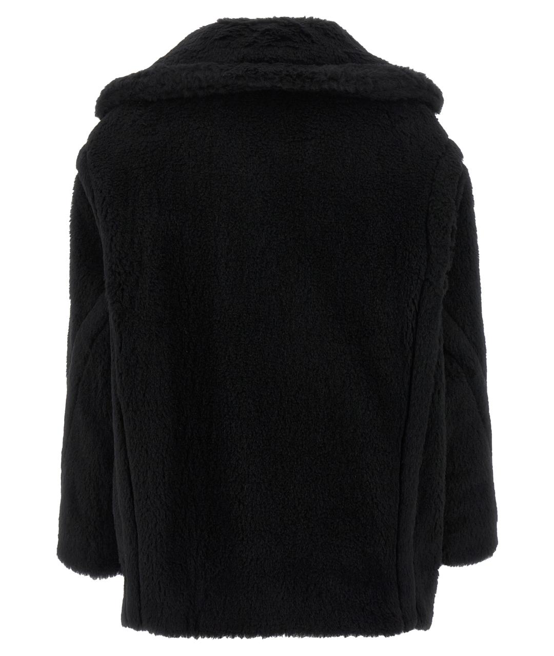 MAX MARA Черная шерстяная шуба, фото 2